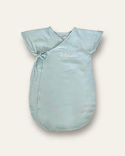 Personalised 0.5 TOG kimono muslin sleeping bag for newborn boys - Eli&Eli Dubai