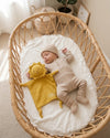 Personalised muslin lion comforter in mustard - view 6 | Eli&Eli