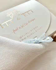 Neutral Babyshower Gift Hamper Personalised | Cloud White (5 Pieces)