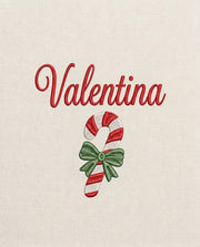 Personalised cotton knitted Christmas baby blanket - view 3 | Eli&Eli