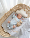 Muslin Gold Blanket | Bird Grey