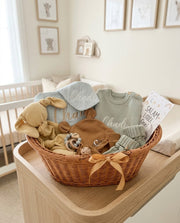 Wooden Rattan Basket Gift Wrap | Boy (only Dubai)