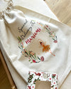 Christmas Gift Bag | Linen Ballerina Sack