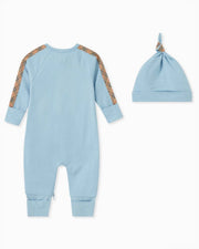 Authentic Burberry baby gift set in baby blue - view 6 | Eli&Eli