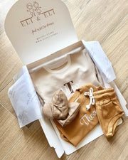 Baby leather wool boots in caramel - view 4 | Eli&Eli