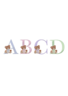 Bear letter embroidery application for personalised baby clothes and blankets - Eli&Eli Dubai