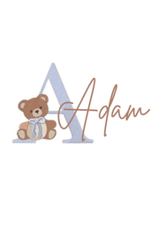 Bear letter embroidery application - view 2 | Eli&Eli