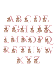 Bear letter embroidery application - view 4 | Eli&Eli