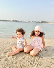Boys swim suit in dusty blue boats - view 8 | Eli&Eli