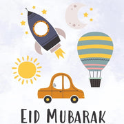 Eid Mubarak kids room wall art hanger - view 2 | Eli&Eli