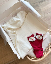 Festive personalised muslin baby and kids poncho - view 5 | Eli&Eli