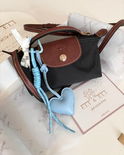 Heart shape bag charm clips for diaper and mama bags, colour options - Eli&Eli