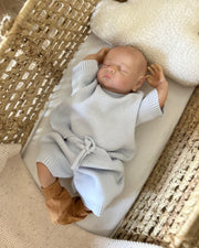 Jacquard cotton baby set pastel blue - view 4 | Eli&Eli