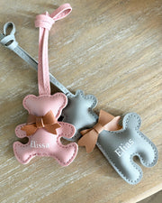 Leather animal bag charm, detail - Eli&Eli