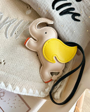Little elephant bag charm beige black - view 4 | Eli&Eli