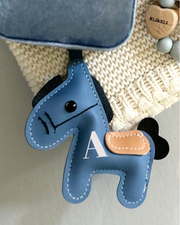 Little horse bag charm in blue - view 2 | Eli&Eli