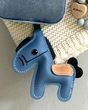 Little horse bag charm in blue - view 4 | Eli&Eli