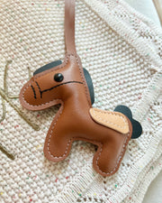 Little horse bag charm in brown - view 4 | Eli&Eli