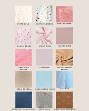 Long sleeve muslin shirt colour chart - Eli&Eli