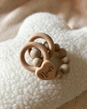 Love wooden teether beige heart - view 3 | Eli&Eli