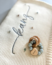 Love wooden teether blue heart - view 7 | Eli&Eli