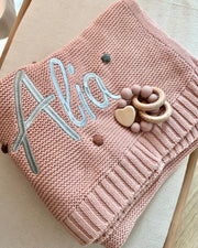 Love wooden teether blush heart - view 3 | Eli&Eli