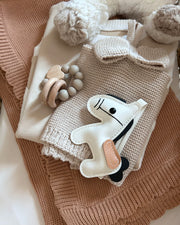 Luxury personalised blanket gift hamper in latte caramel - view 5 | Eli&Eli