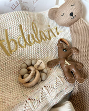 Luxury personalised blanket gift hamper Little Bear - view 6 | Eli&Eli