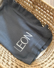 Luxury personalised blanket gift hamper in teal blue - view 9 | Eli&Eli