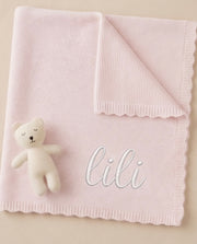 Luxury personalised cotton baby gift hamper in baby blush - view 5 | Eli&Eli