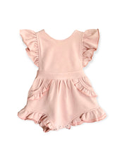 Luxury personalised ruffled terry gift set in blush rose - view 10 | Eli&Eli