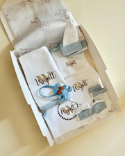Personalised baby boy gift set in blue - view 4 | Eli&Eli