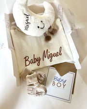Personalised baby boy greeting card, design 2 - view 2 | Eli&Eli