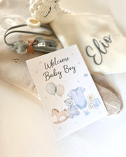 Personalised baby boy greeting card with name - view 4 | Eli&Eli