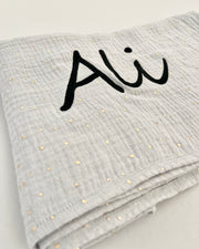 Personalised baby gift set de luxe in blue - view 3 | Eli&Eli