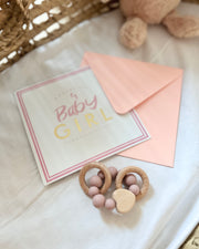 Personalised baby girl greeting card design 3 - view 4 | Eli&Eli