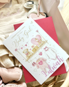 Personalised baby girl greeting card with baby's name, design 2 - Eli&Eli Dubai