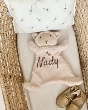 Personalised baby sheep fleece comforter - view 4 | Eli&Eli