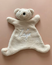 Personalised baby teddy fleece comforter - view 6 | Eli&Eli