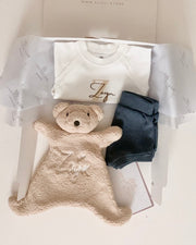 Personalised baby teddy fleece comforter - view 8 | Eli&Eli
