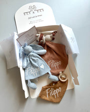 Personalised baby blue bunny toy - view 6 | Eli&Eli