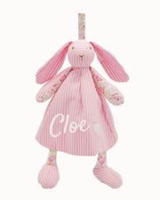 Personalised pink bunny baby toy - view 3 | Eli&Eli