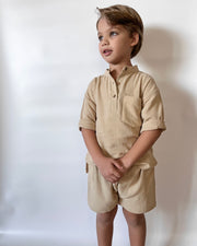 Boys muslin no collar set - view 4 | Eli&Eli
