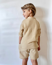 Boys muslin no collar set - view 5 | Eli&Eli