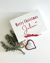 Personalised Christmas gift box with tissue paper and greeting card - Eli&Eli Dubai