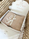 Cotton knitted baby blanket beige champagne - view 2 | Eli&Eli