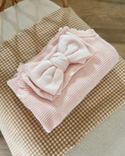 Personalised knitted romper blush rose - view 6 | Eli&Eli