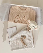 Cozy knitted romper sand ivory - view 5 | Eli&Eli