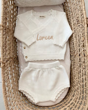 Cozy knitted set coco white - view 2 | Eli&Eli