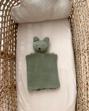 Personalised cuddle toy comforter blanket in spring green - view 2 | Eli&Eli